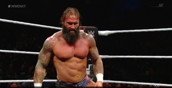 Jaxson Ryker in-ring at the April 10 nXt show.