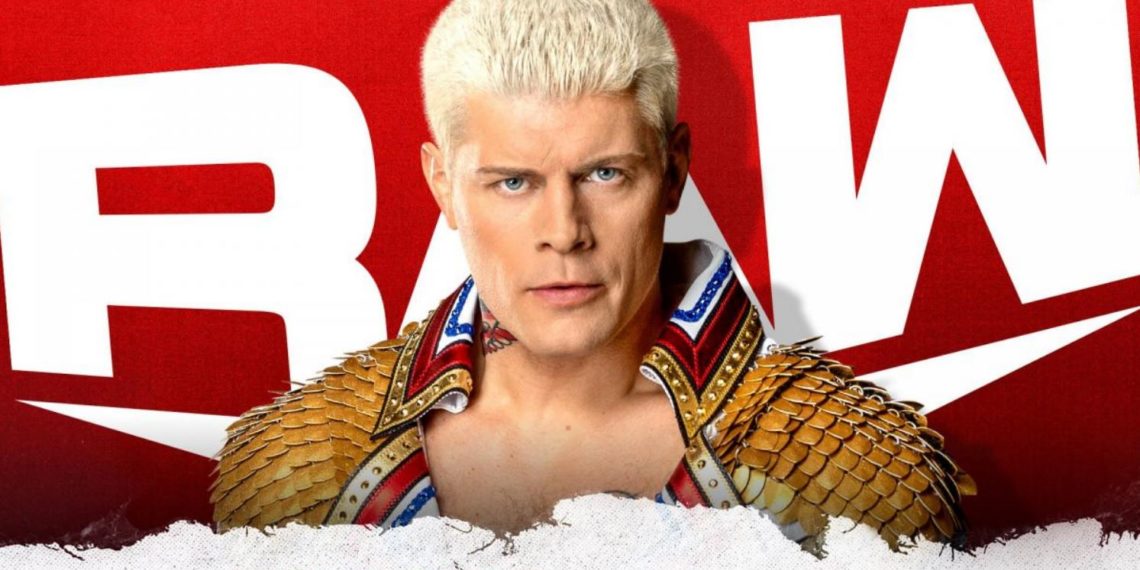 Cody Rhodes on WWE RAW.