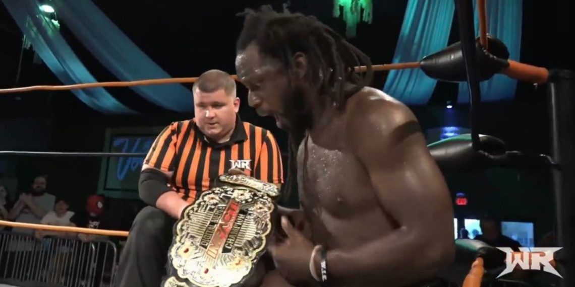 Rich Swann wins the Impact Wrestling Digital Media Title at The Wrestling Revolver.