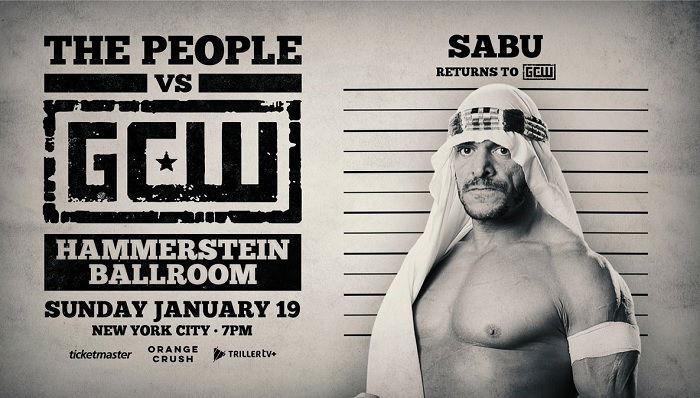 Sabu Added To Stacked Lineup For “The People vs. GCW 2025” At Hammerstein Ballroom On Jan. 19