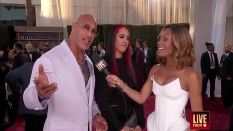 Ava Attends Golden Globes With Her Father (The Rock), Axiom Makes Pitch To Netflix