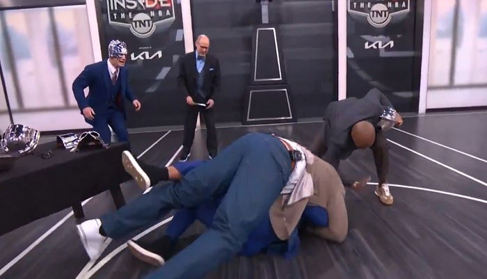 John Cena Makes Surprise Appearance On Inside The NBA, Watches As Shaquille O’Neal Attacks Charles Barkley