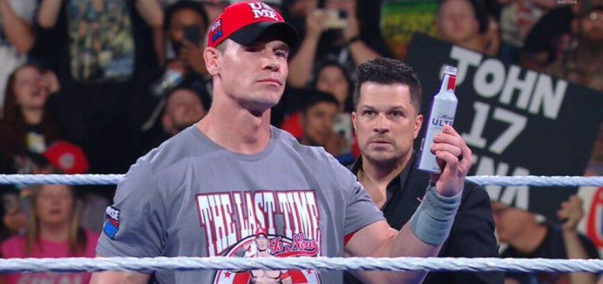 Fan Throws Beer Bottle At John Cena