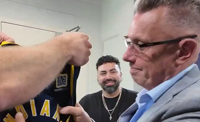 Pat McAfee Gives Michael Cole Tank Top For Tonight’s WWE Raw Per Their NBA Playoffs Bet, Stephanie Vaquer Update