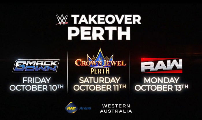 Perth Announced For October With Raw, SmackDown & Crown Jewel 2025 In Western Australia