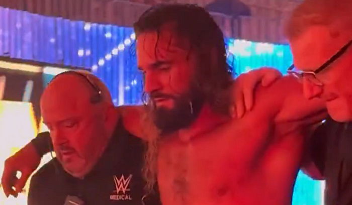 Seth Rollins Backstage At WWE Evolution 2 On Crutches, Update On Severity Of His Injury
