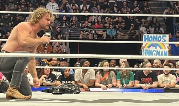 ‘Homos 4 Hangman’ Sign Proudly Displayed By A Fan During AEW Dynamite