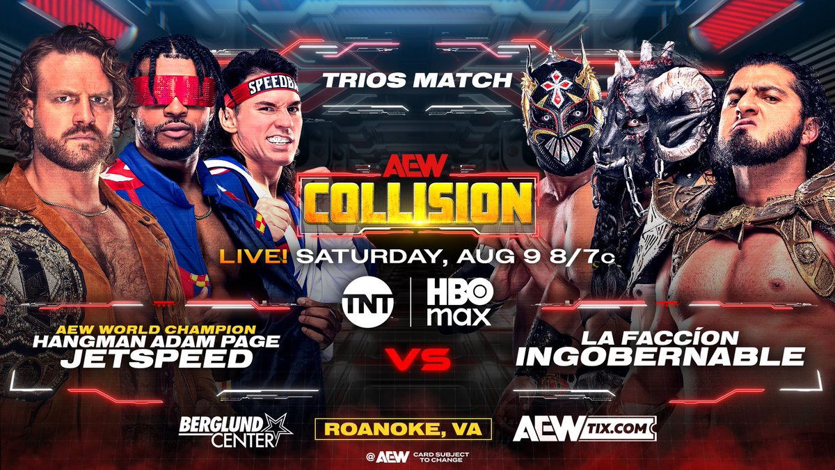 AEW Collision Results 8/9/25