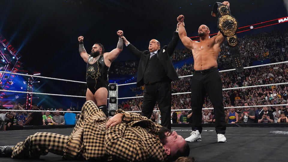 Bron Breakker & Bronson Reed attack Seth Rollins on 10/13 WWE Raw | Source: WWE