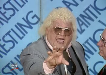 Dusty Rhodes delivers a message to Ric Flair about "hard times" ahead of their NWA world title clash at Starrcade 85. This week marks 40 years since Rhodes first delivered the promo. | Source: WWE