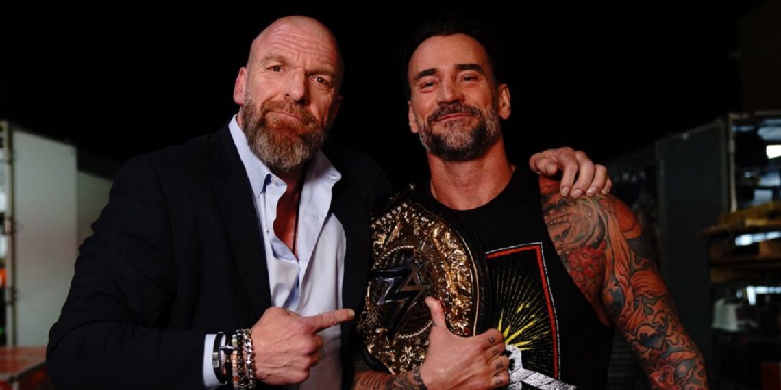 Triple H and WWE World Heavyweight Champion CM Punk | Source: @TripleH on X