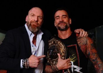 Triple H and WWE World Heavyweight Champion CM Punk | Source: @TripleH on X