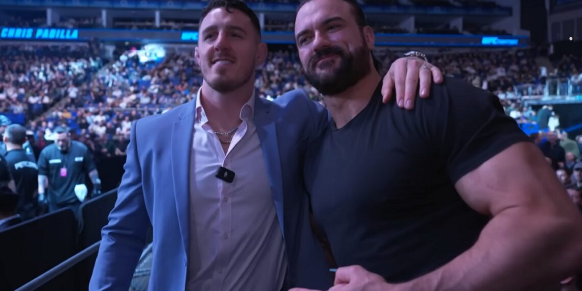 UFC Heavyweight Champion Tom Aspinall and WWE Superstar Drew McIntyre | Source: @WWEFanNation on YouTube