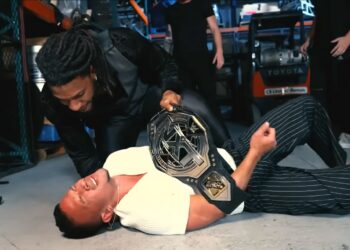 Trick Williams and Ricky Saints brawl on WWE NXT on November 4, 2025 | Source: WWE