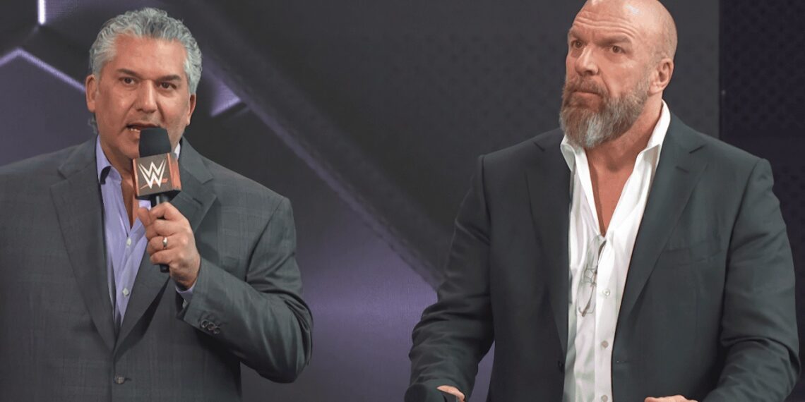 WWE President Nick Khan and WWE Chief Content Officer Paul 'Triple H' Levesque | Source: WWE