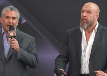 WWE President Nick Khan and WWE Chief Content Officer Paul 'Triple H' Levesque | Source: WWE