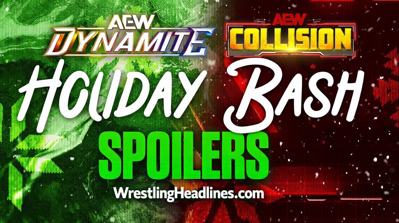 AEW Dynamite & Collision ‘Holiday Bash’ Spoilers From 12/17 Taping In Manchester, England AEW Dynamite & Collision ‘Holiday Bash’ Spoilers From 12/17 Taping In Manchester, England