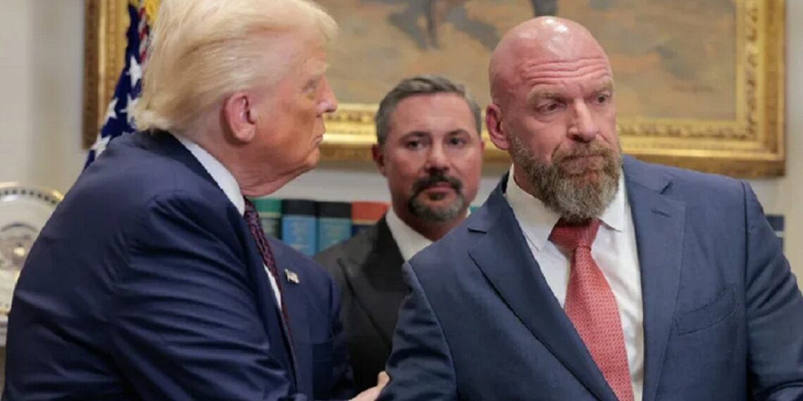 Donald Trump and Paul 'Triple H' Levesque | Source: Yahoo!