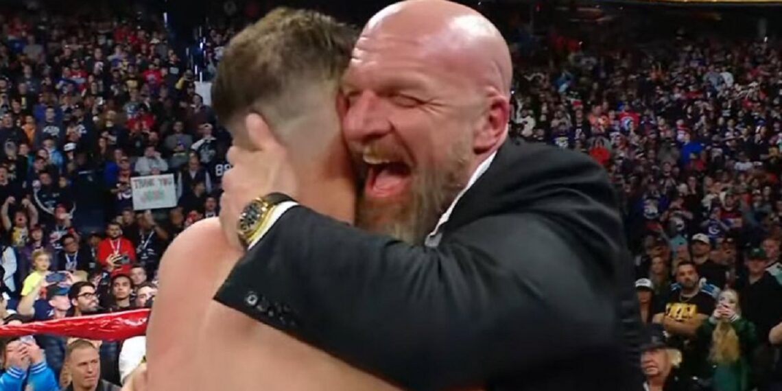 Triple H hugs John Cena after retirement match | Source: WWE