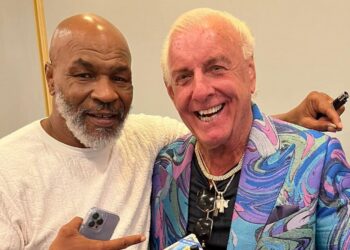 Mike Tyson and Ric Flair | Source: RicFlairNatureBoy on Facebook