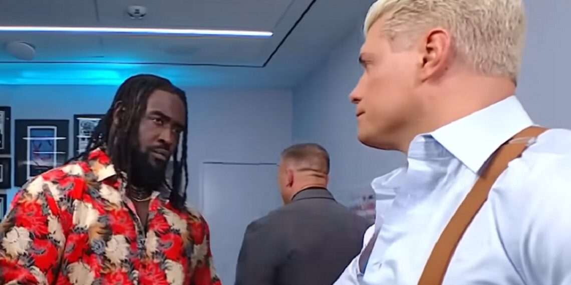 Oba Femi and Cody Rhodes | Source: WWE