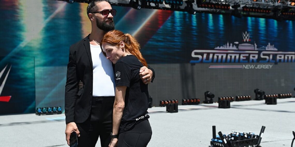 Seth Rollins and Becky Lynch featured in season two of WWE UNREAL | Source: Netflix