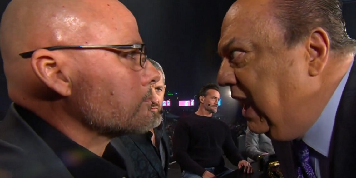 Paul Heyman confronts Adam Pearce at Countdown to WWE Royal Rumble | Source: WWE