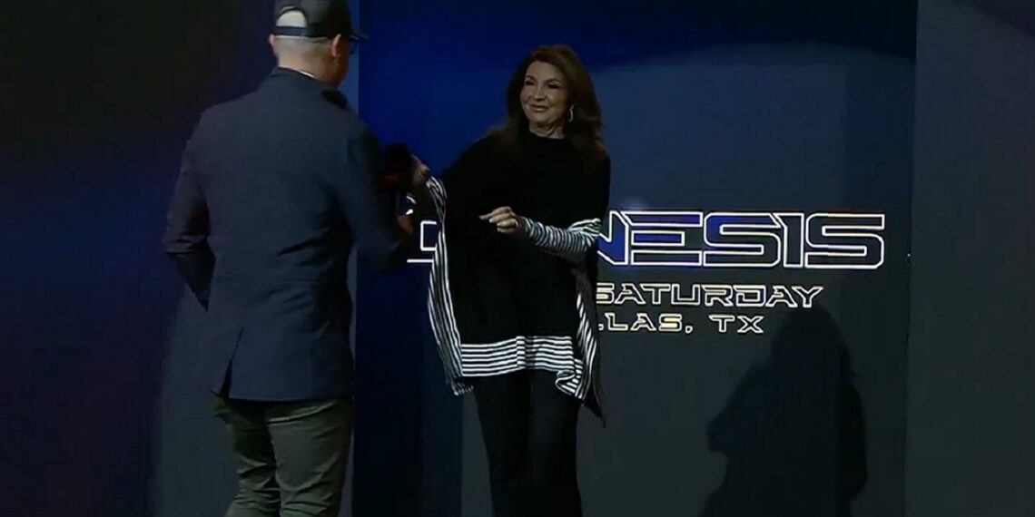 Former TNA President Dixie Carter appears on TNA iMPACT on AMC | Source: TNA Wrestling