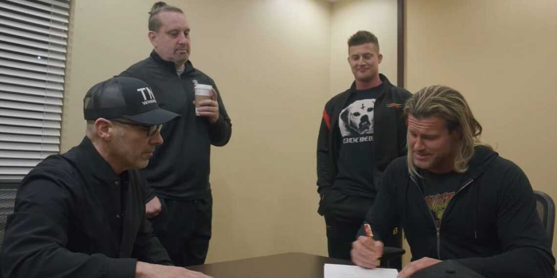 Nic Nemeth sits down with TNA President Carlos Silva to re-sign with TNA Wrestling | Source: TNA Wrestling