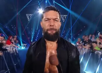 Finn Balor walks the aisle on his way to fighting CM Punk for the world championship last Monday on Raw. | Source: WWE