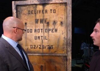 Adam Pearce receives mysterious crate on WWE Raw | Source: WWE