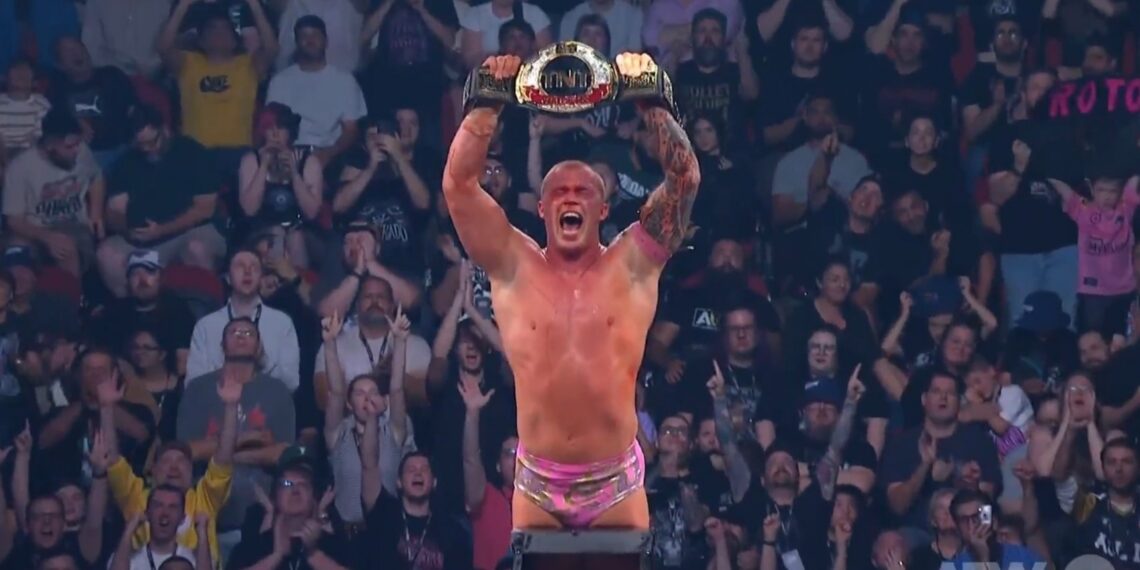 Kyle Fletcher defeated Mark Briscoe at Grand Slam Australia to defend his AEW TNT championship. Source | AEW