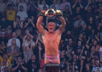 Kyle Fletcher defeated Mark Briscoe at Grand Slam Australia to defend his AEW TNT championship. Source | AEW