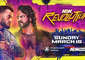 MJF vs. Hangman Page for the AEW World Championship at AEW Revolution 2026 | Source: All Elite Wrestling