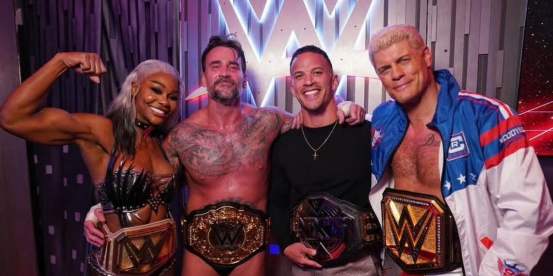 Former AEW stars as champions in WWE