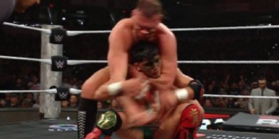 Dragon Lee unmasked on WWE Raw | Source: WWE Raw on Netflix