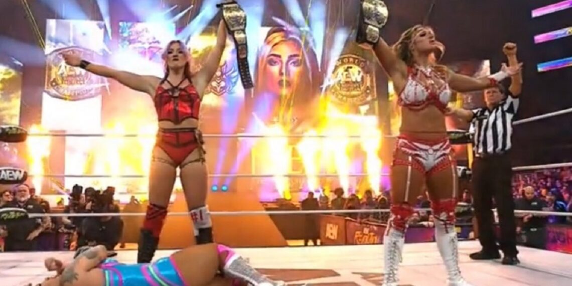 The Divine Dominion win women's tag titles | Source: AEW