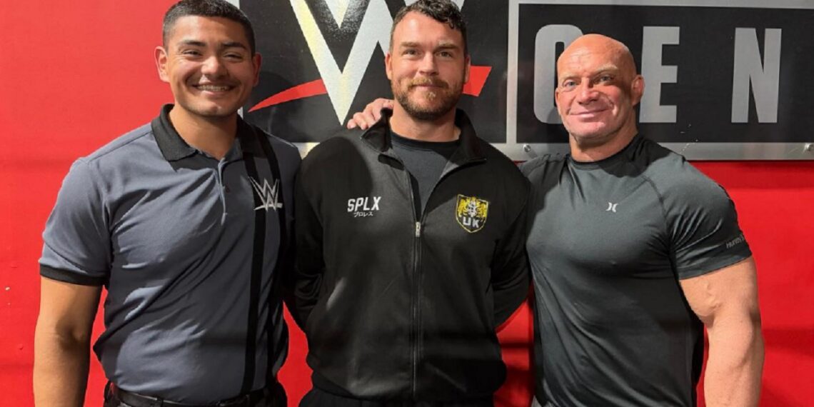 Mark Coffey of Gallus at WWE PC | Source: Mark Coffey on Instagram