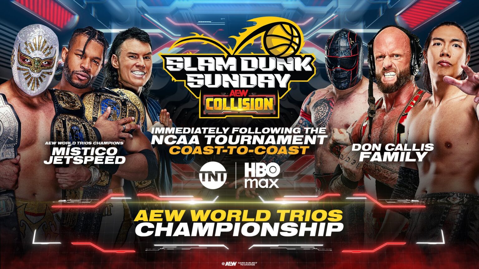 AEW Collision Slam Dunk Sunday Preview For Tonight’s Show From Fresno, CA. (3/22/2026)