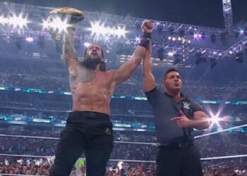 Roman Reigns captures the WWE World Heavyweight Championship at WrestleMania 42 | Source: WWE