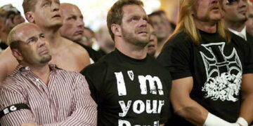Chris Benoit at the Eddie Guerrero Tribute episode of Monday Night Raw | Source: Sports Illustrated