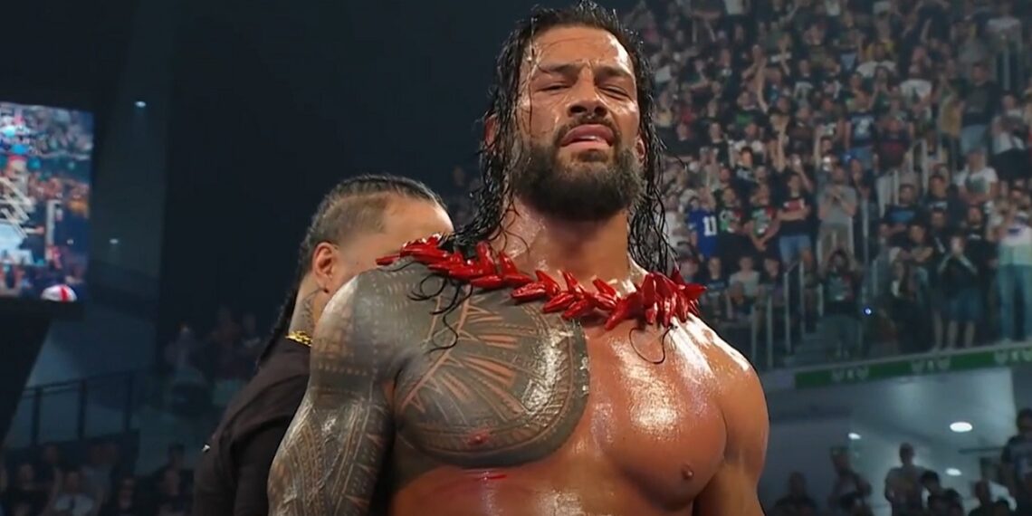 Roman Reigns wins at Clash In Italy | Source: WWE