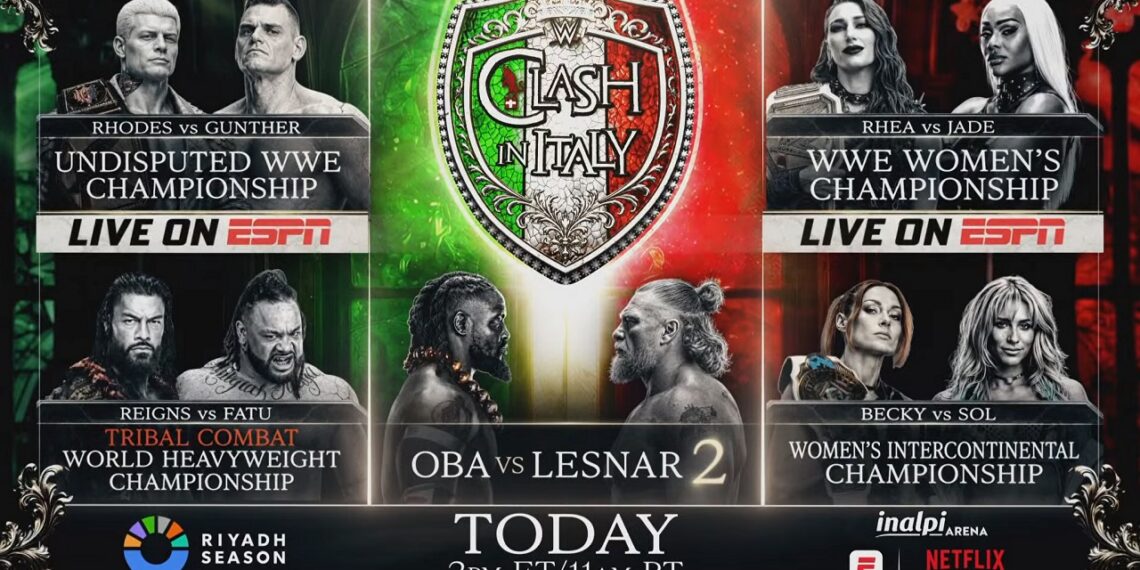 WWE Clash In Italy 2026 | Source: WWE