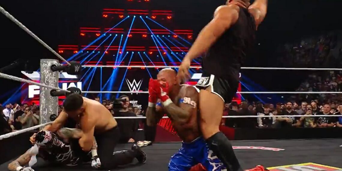 Rusev unmasks Rey Mysterio on 6/8 Raw in Paris, France | Source: WWE