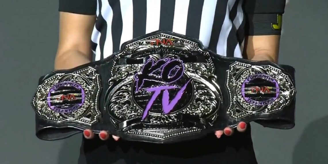 TNA Knockouts Television Championship title belt unveiled at TNA Slammiversary 2026 | Source: TNA Wrestling