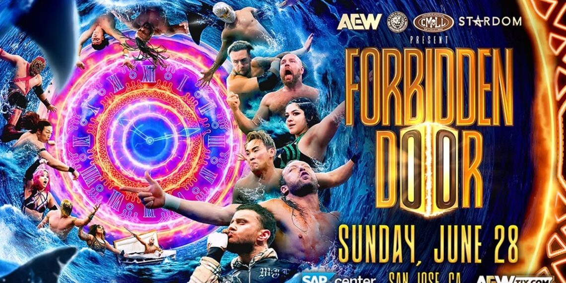 Forbidden Door will be main evented by 12-man steel cage match with a shot for Mark Briscoe at MJF hanging in the balance. | Source: AEW