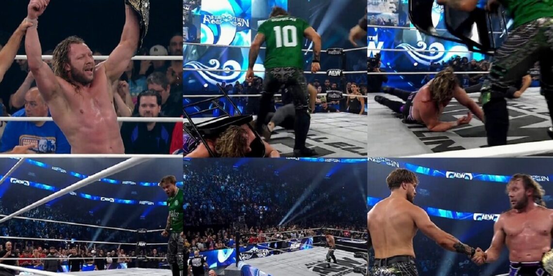 Will Ospreay Kenny Omega Wild Scene Closes AEW Redemption PPV