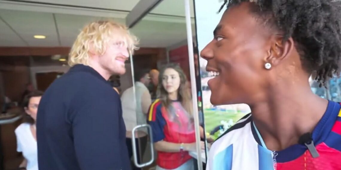 iShowSpeed and Logan Paul confrontation in the crowd at 2026 FIFA World Cup Finals