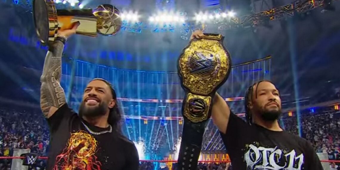 Roman Reigns and Jalen Brunson at Saturday Night's Main Event | Image Source: WWE