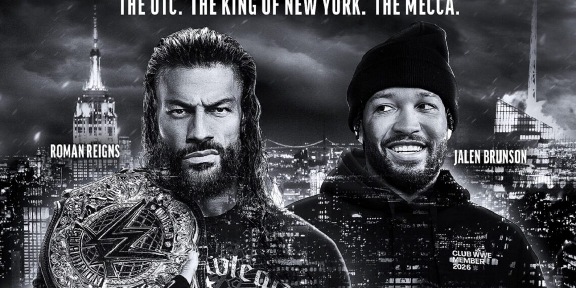 Roman Reigns and Jalen Brunson